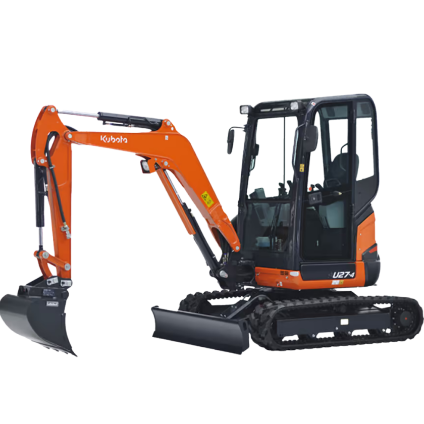 Minibagger mieten - Kubota U27-4 Mieten Vermietung Baumaschinen Werle