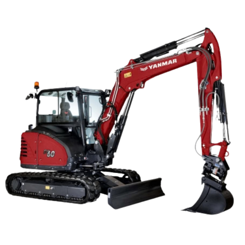 Minibagger mieten - Yanmar VIO60 Mieten Vermietung Baumaschinen Werle